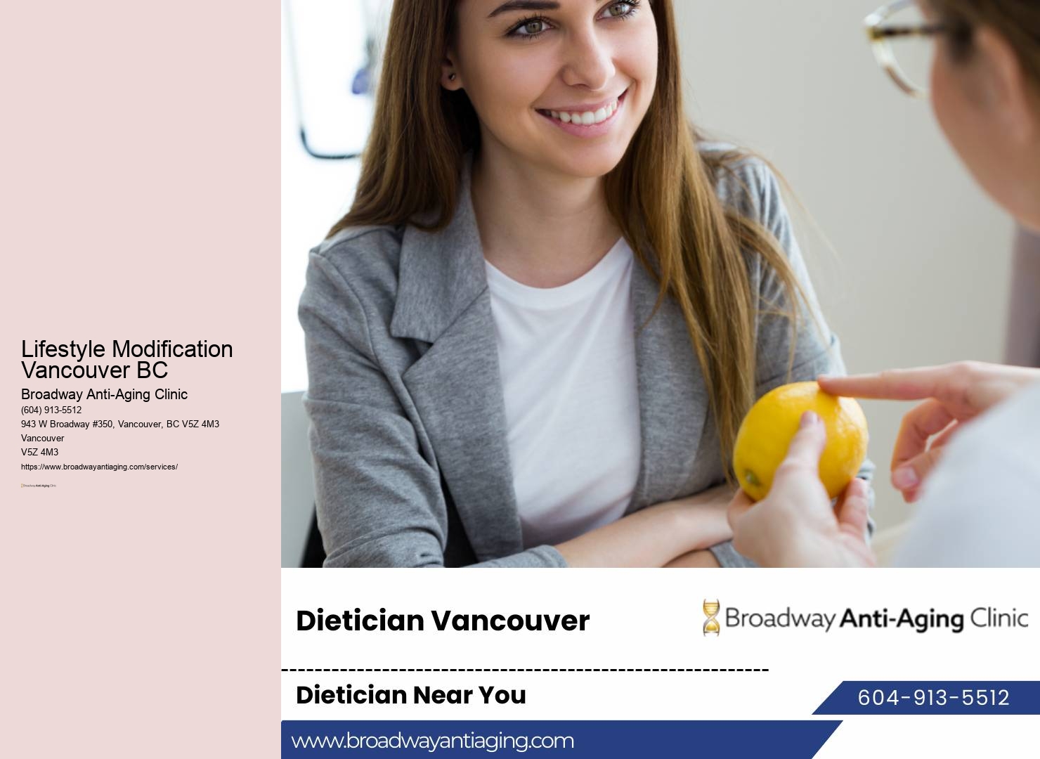 Healthy lifestyle advice Vancouver BC