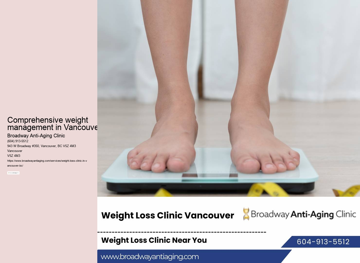Personalized weight loss guidance in Vancouver
