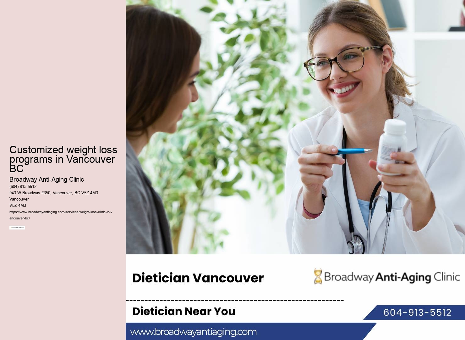 Vancouver BC personalized weight loss plans