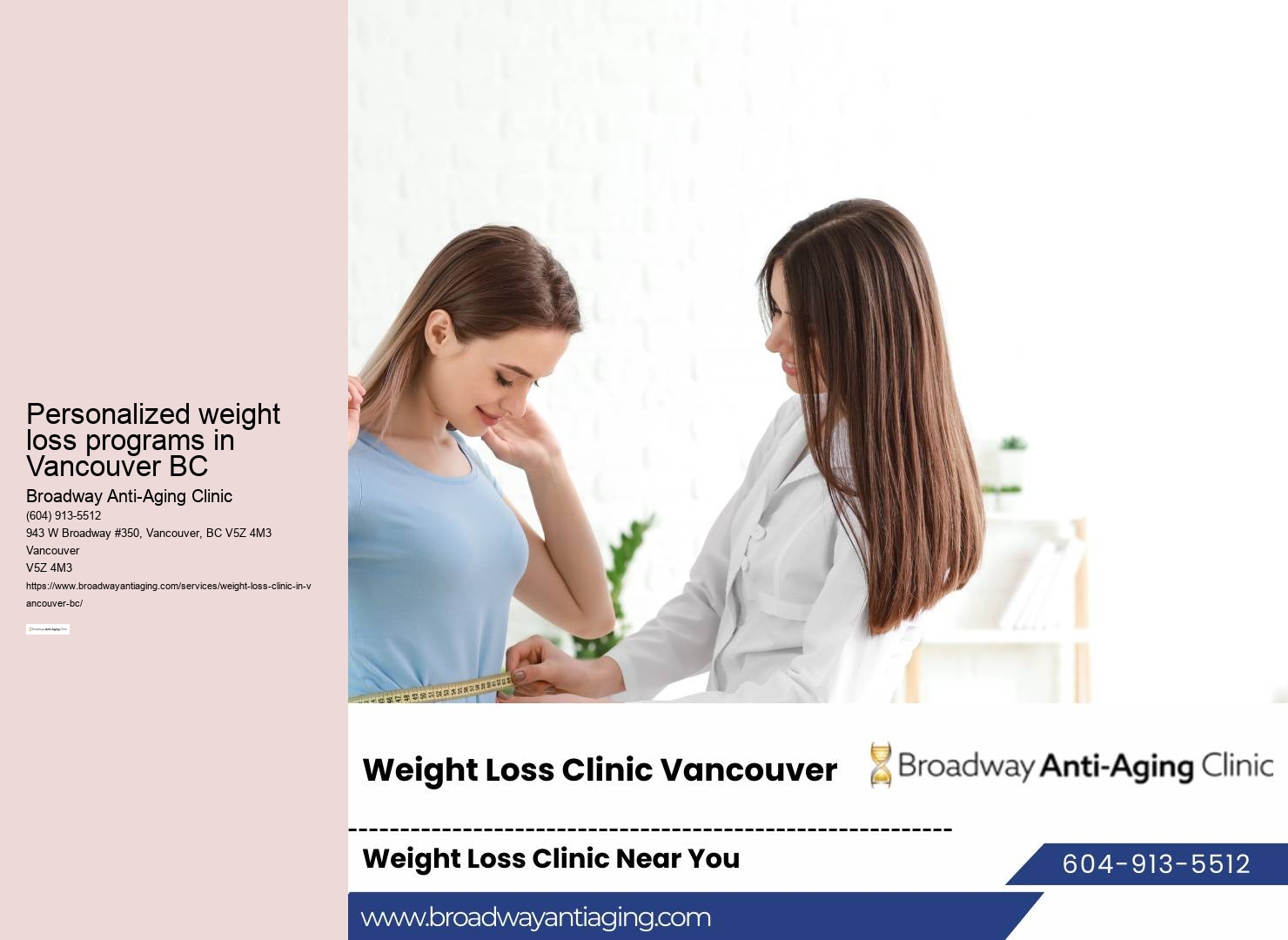 Vancouver BC comprehensive weight loss center
