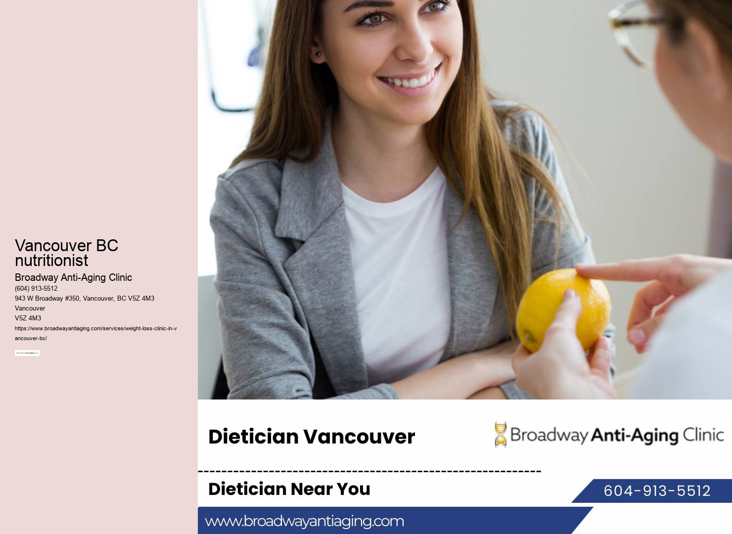 Effective weight loss counseling Vancouver