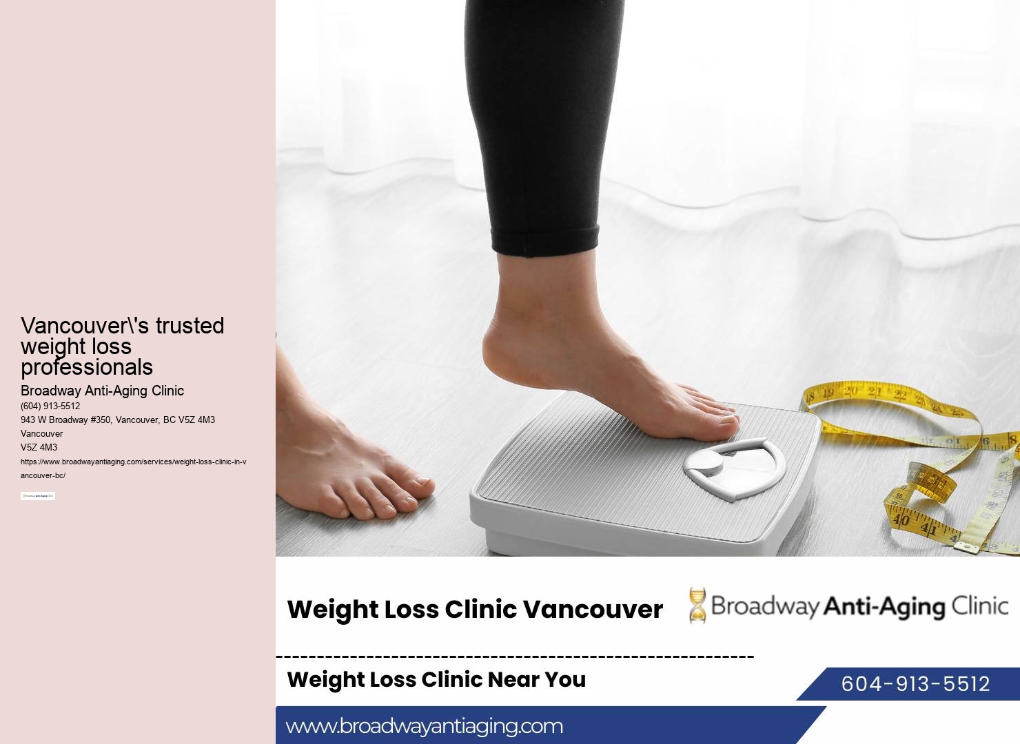 Personalized weight loss programs in Vancouver