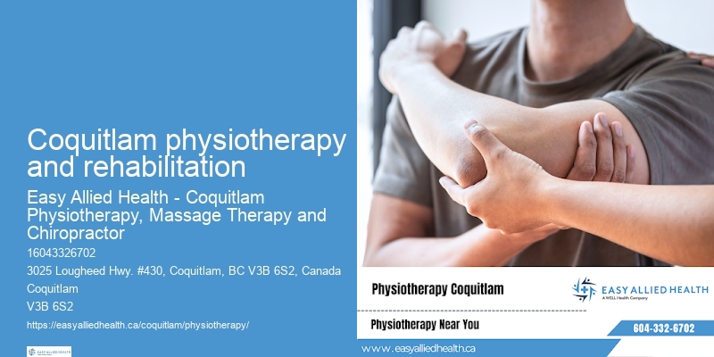 Affordable physiotherapy sessions Coquitlam physiotherapy and rehabilitation