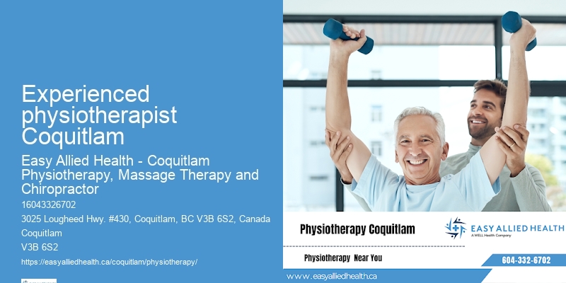 Elderly physiotherapy Experienced physiotherapist Coquitlam