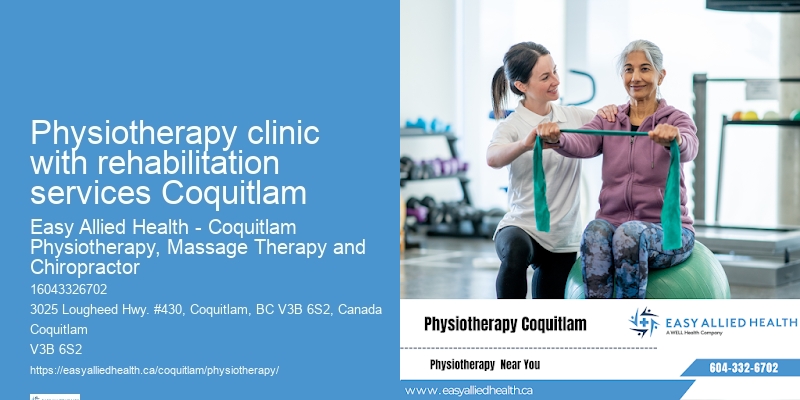 Physiotherapy clinic with rehabilitation services Coquitlam pediatric physiotherapy specialists