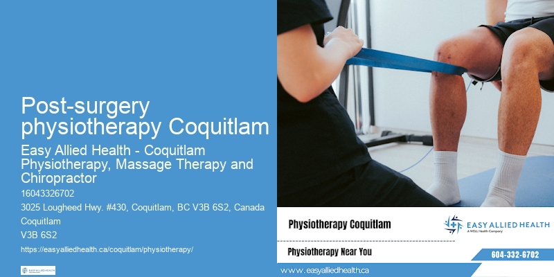 Pediatric physiotherapy clinic Post-surgery physiotherapy Coquitlam