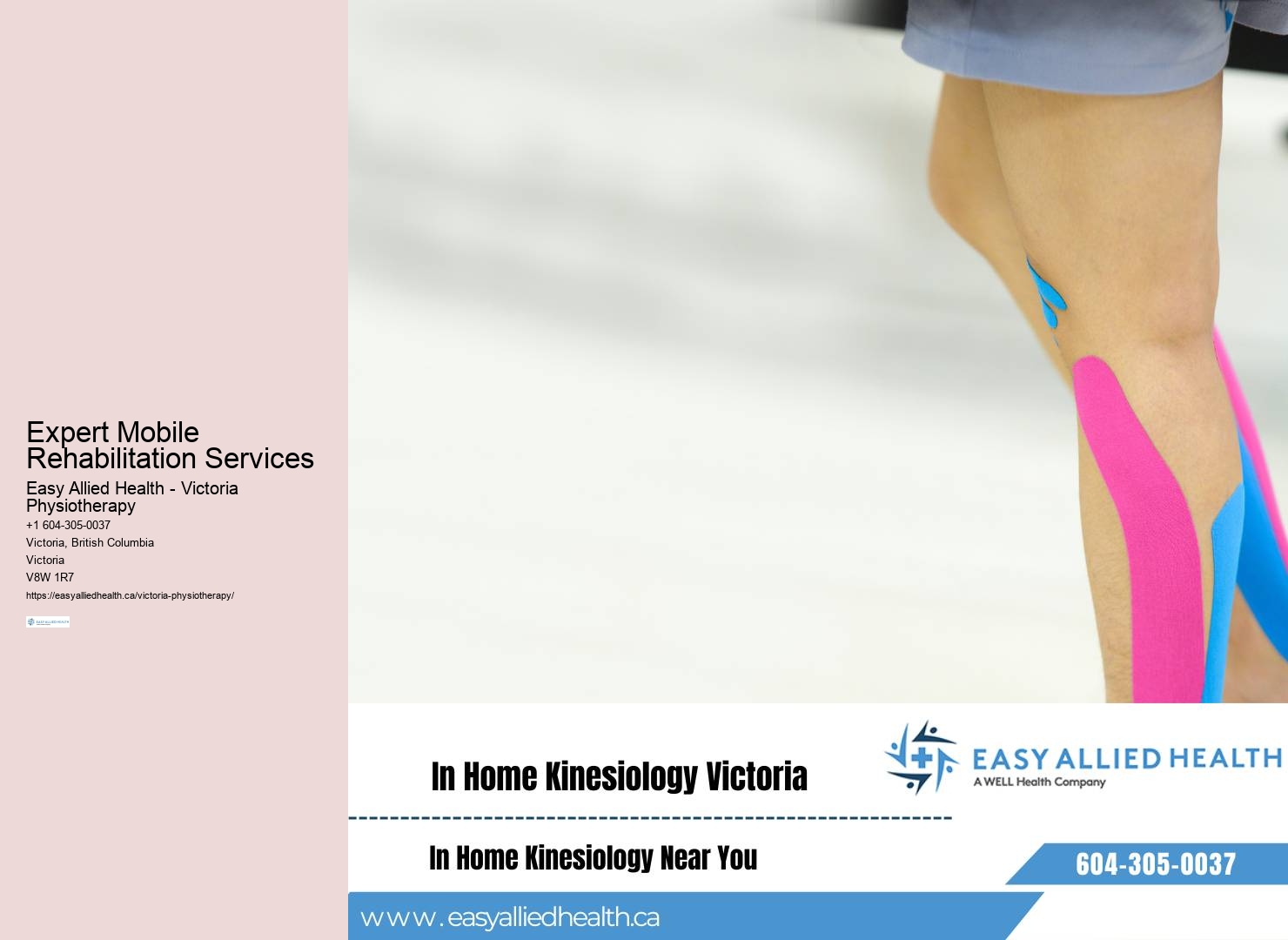 Victoria Mobile Physiotherapist: Your Dedicated Partner in Health