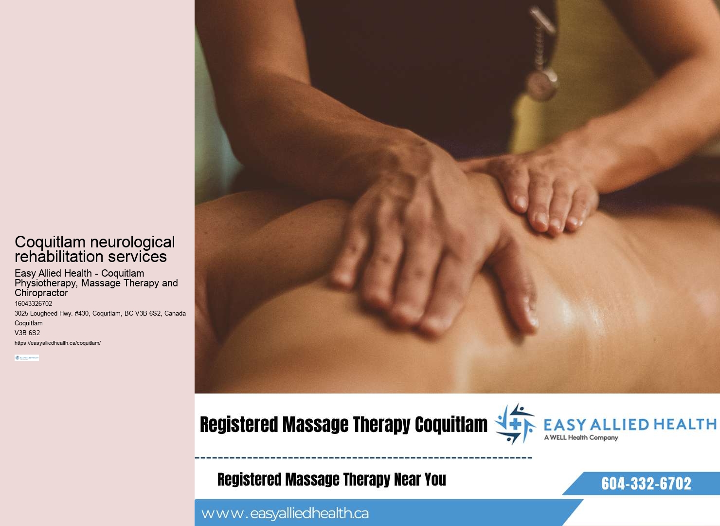 Physiotherapist In Coquitlam
