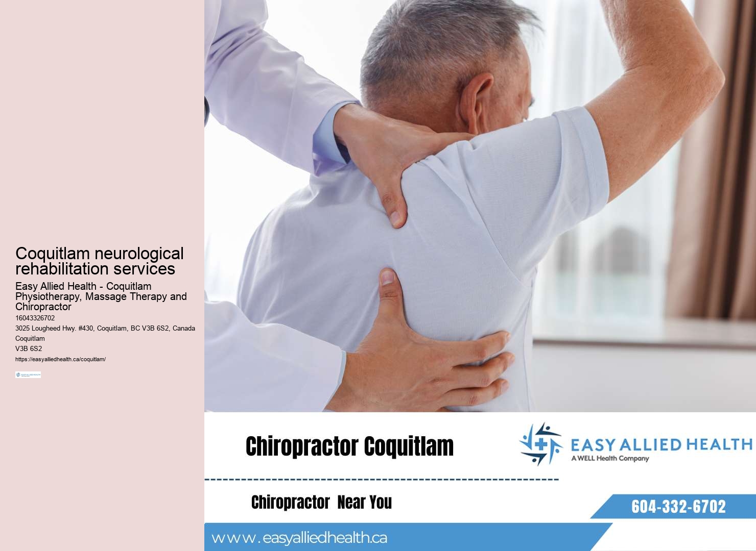 Coquitlam chronic pain treatment