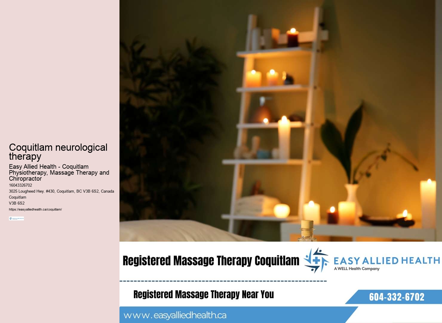 Customized exercise therapy plans Coquitlam