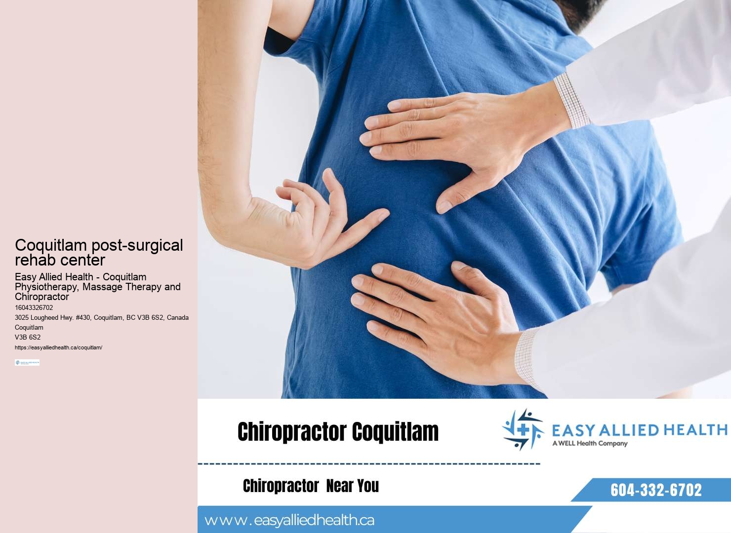 Coquitlam chronic pain management