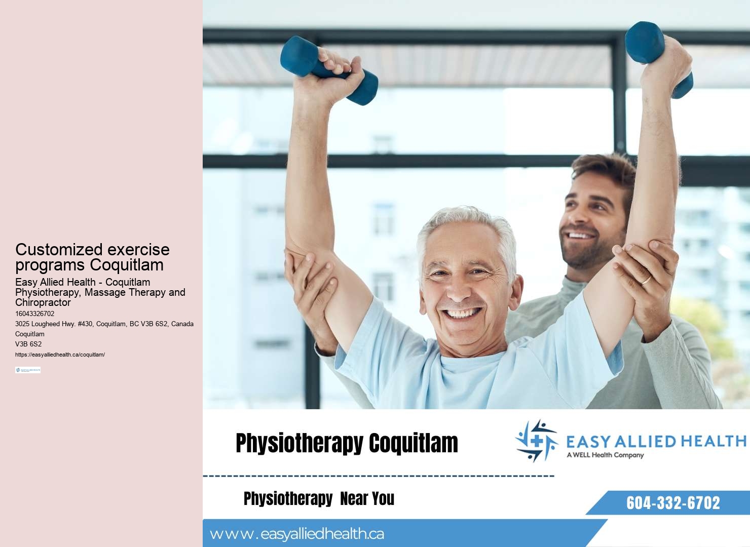 Coquitlam Physiotherapy for Disability Management