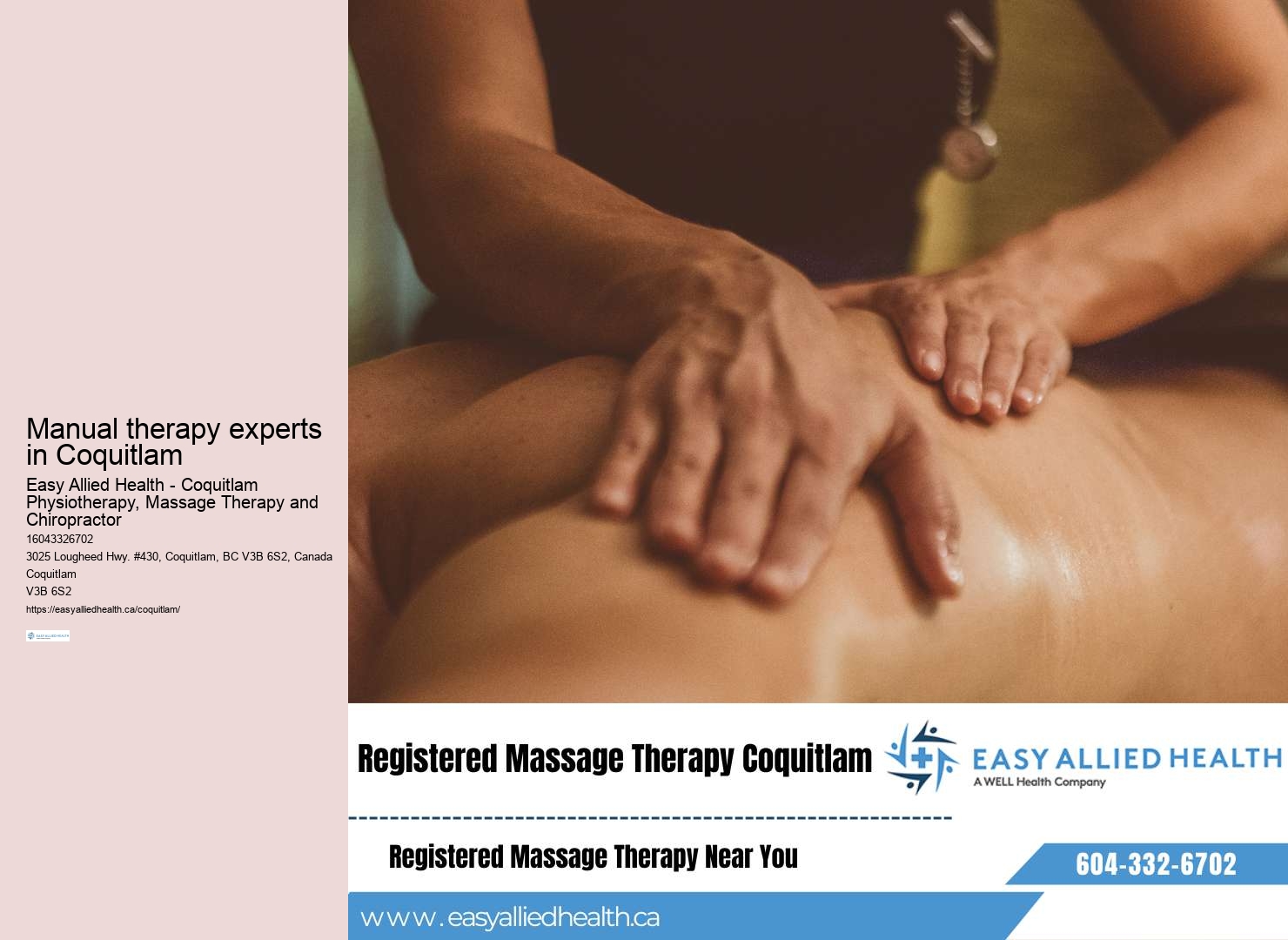 Coquitlam chronic pain relief therapy