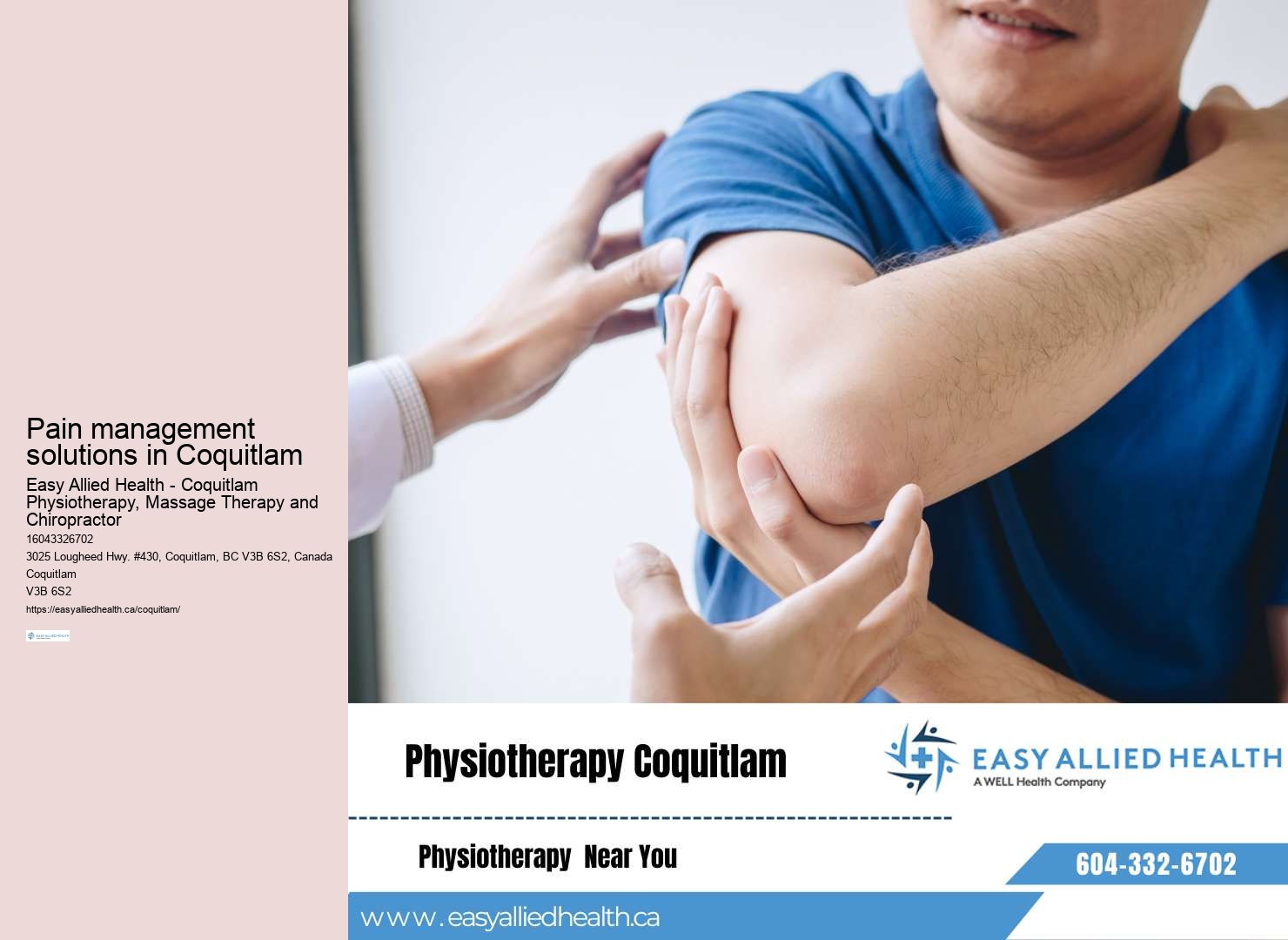 Post-surgery rehabilitation Coquitlam