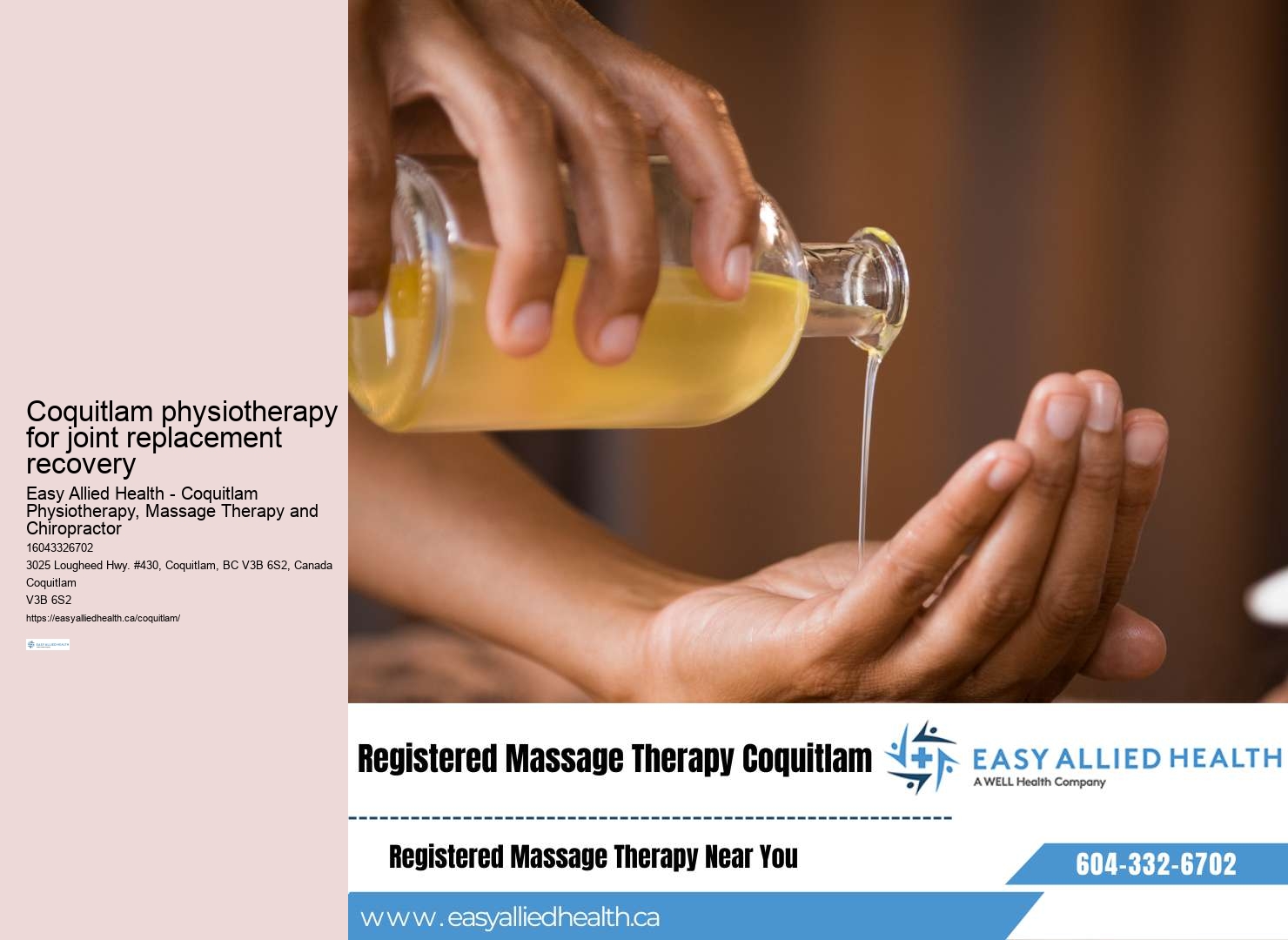 Coquitlam physiotherapy for community resources