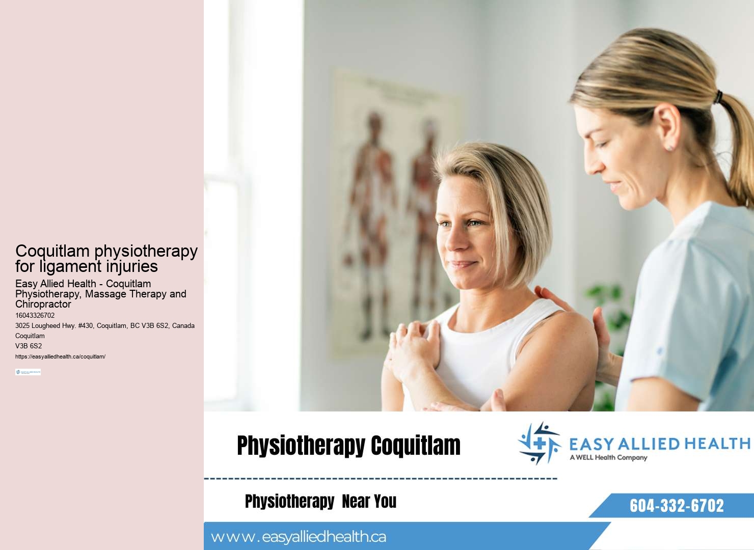 In-demand physiotherapy experts Coquitlam