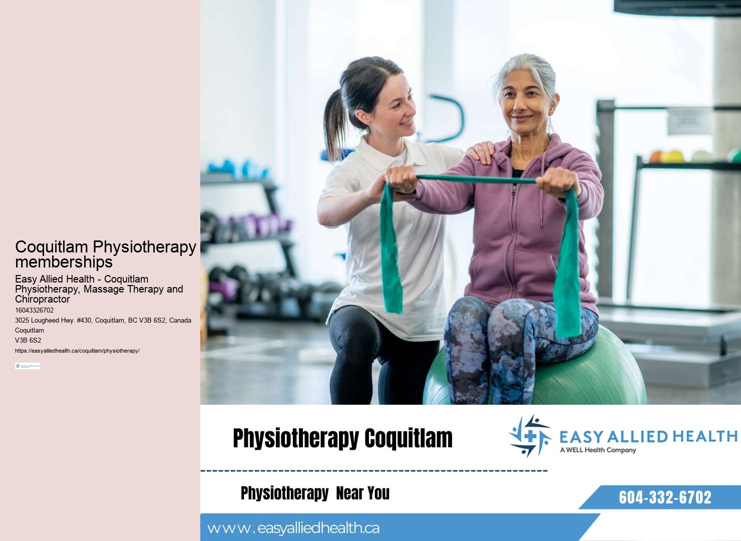 Coquitlam Physiotherapy hours