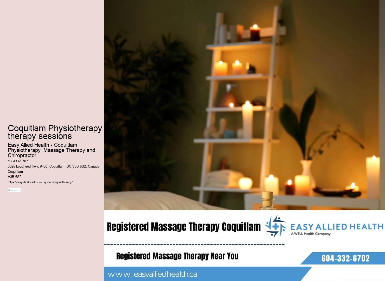 Orthopedic physiotherapy services Coquitlam