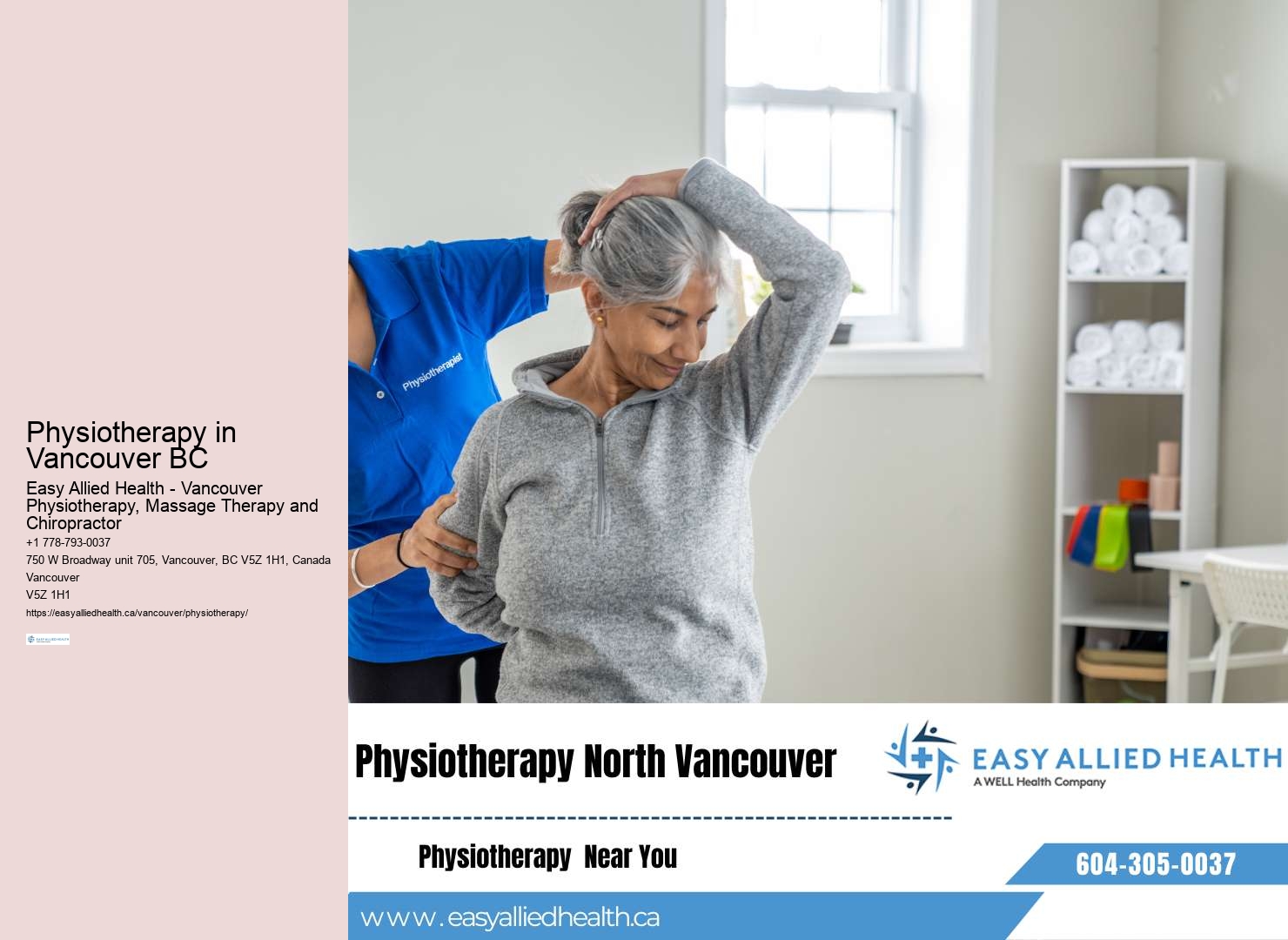 Vancouver telehealth physiotherapy programs