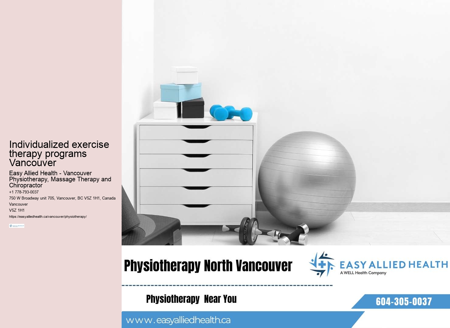 Vancouver BC Prehabilitation Programs