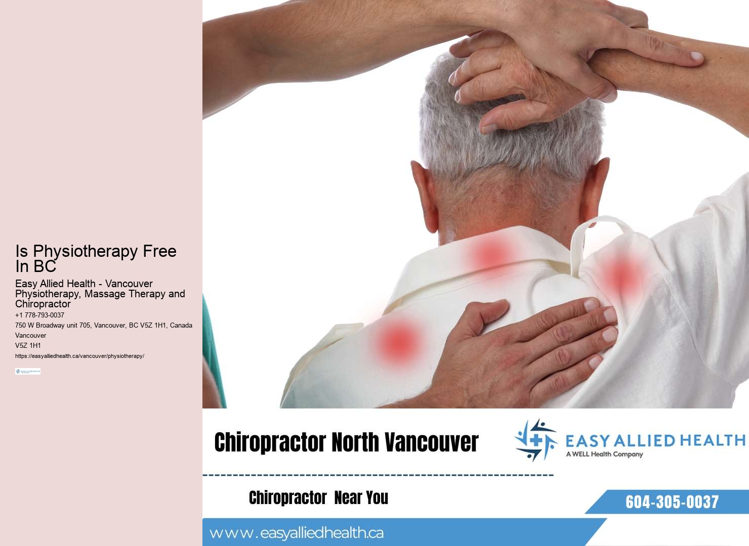 Telephysiotherapy for geriatric care Vancouver