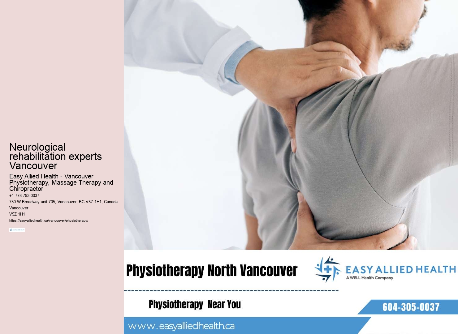 Vancouver physiotherapy treatment
