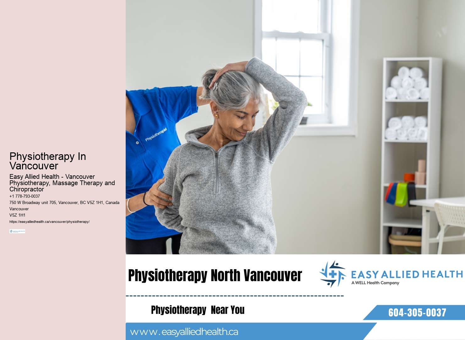 Telephysiotherapy treatment Vancouver
