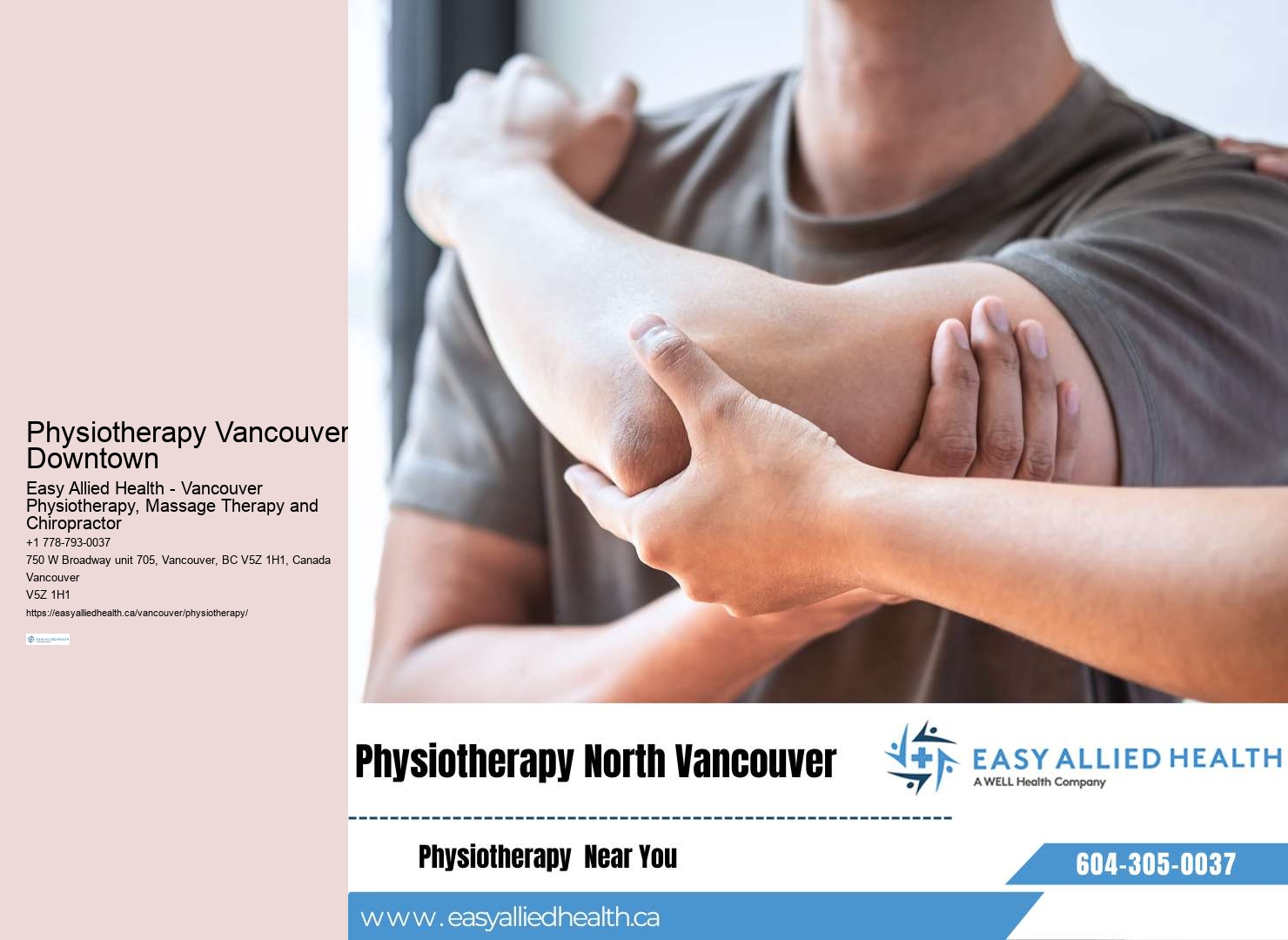 Vancouver personalized home physiotherapy