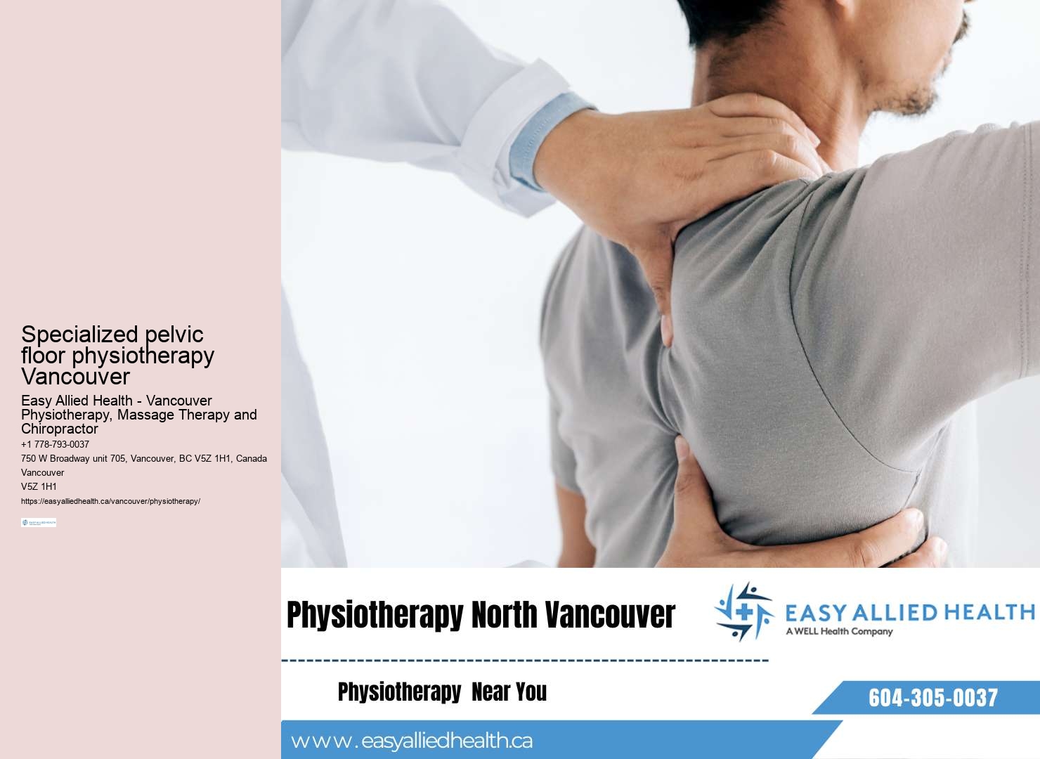 Innovative exercise therapy for optimal recovery Vancouver