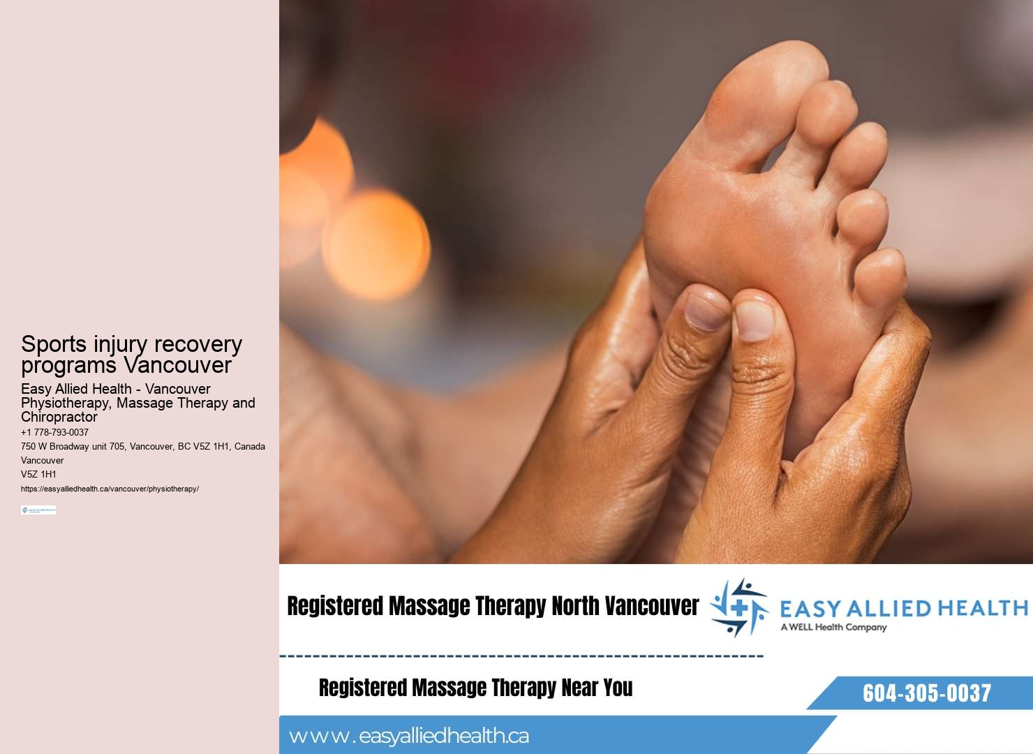 Convenient Physiotherapy Services in Downtown Vancouver