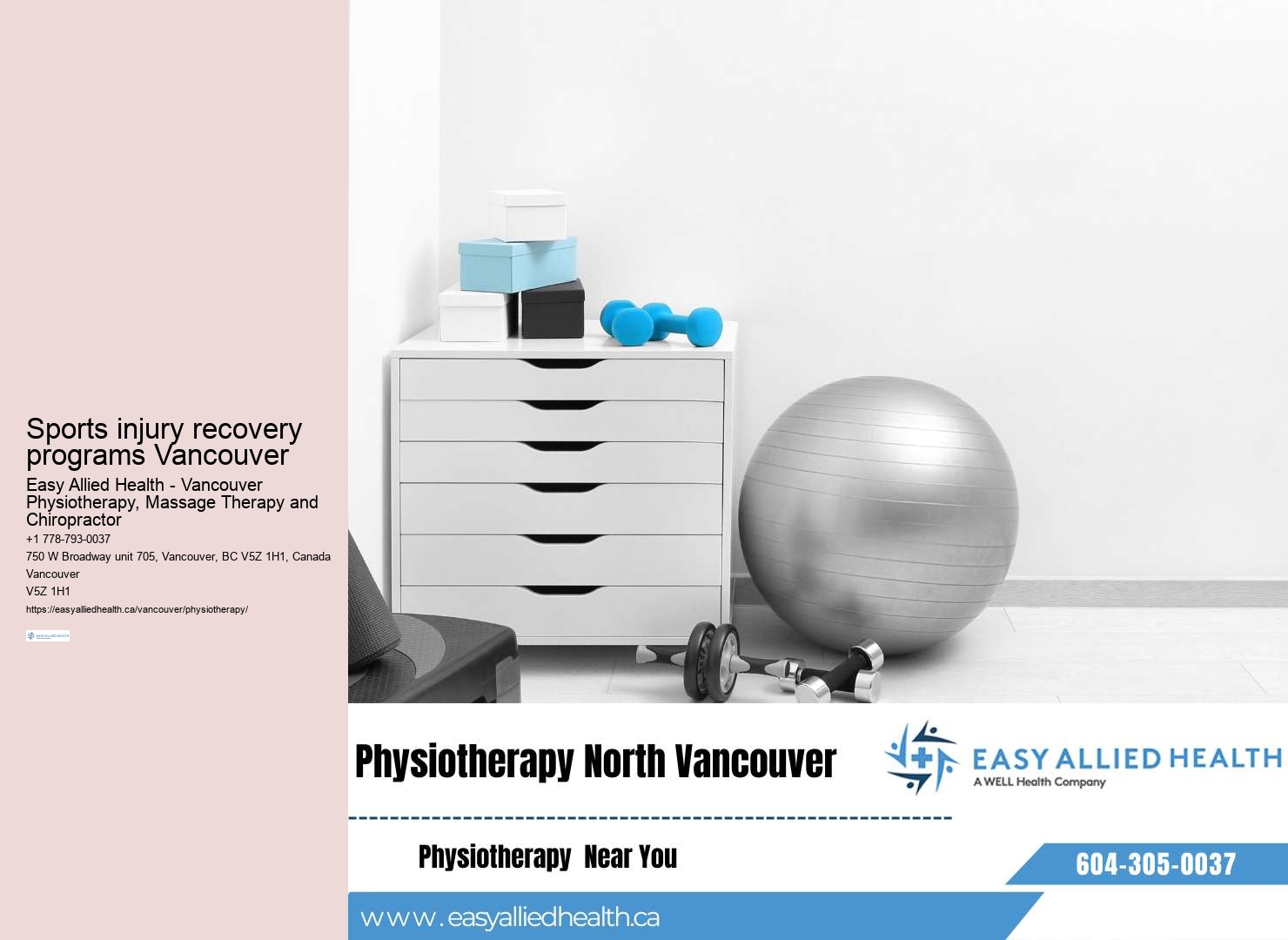 Sports injury rehabilitation for active lifestyles Vancouver