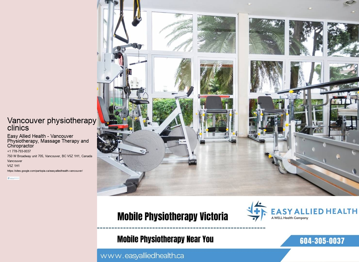 Vancouver physiotherapy clinics