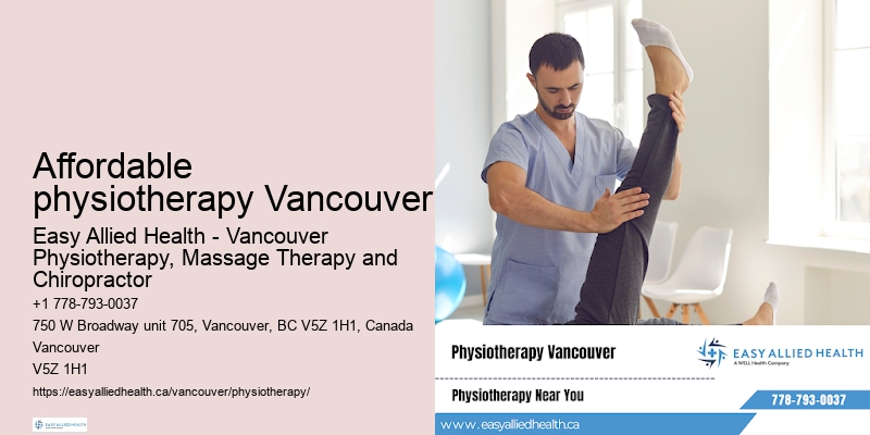 Individualized physiotherapy Affordable physiotherapy Vancouver
