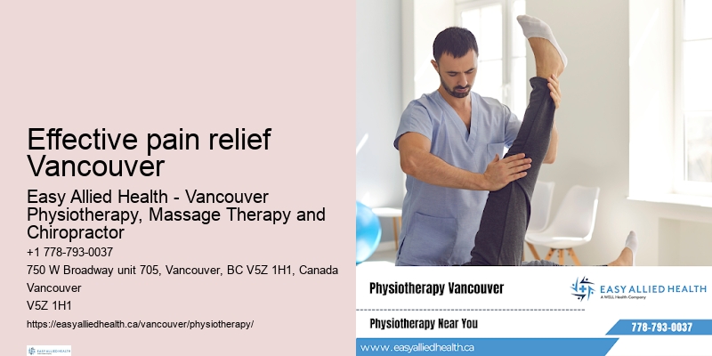 Leading-edge rehabilitation therapies Effective pain relief Vancouver