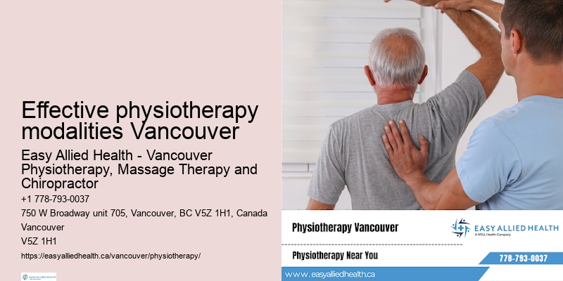 Effective physiotherapy modalities Vancouver physiotherapy for frozen shoulder