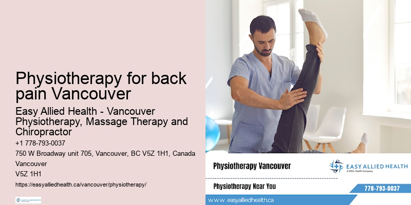 Physiotherapy for back pain Vancouver physio for knee pain