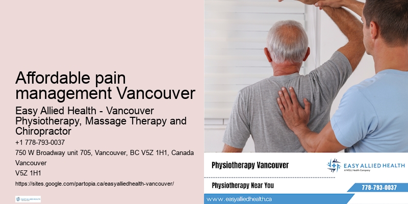 Expert post-surgery physiotherapy Affordable pain management Vancouver