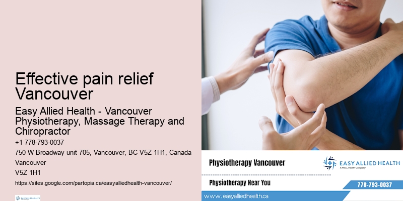 Effective pain relief Vancouver physiotherapy for knee pain