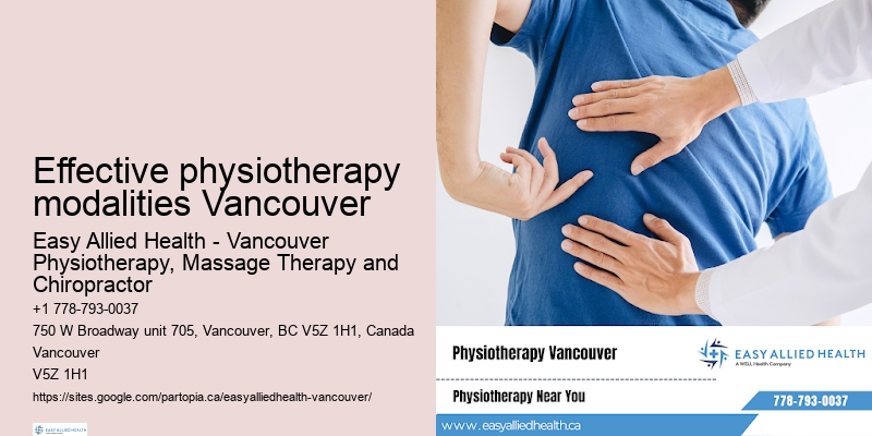 Professional physiotherapy consultations in Effective physiotherapy modalities Vancouver
