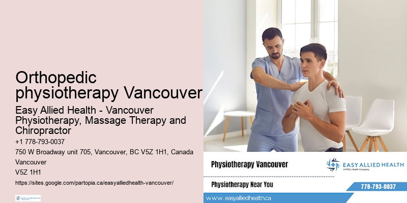 Convenient online physiotherapy booking Orthopedic physiotherapy Vancouver