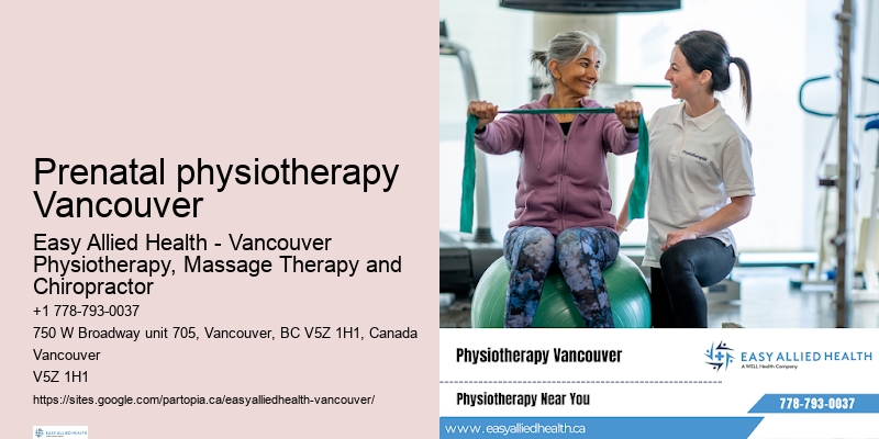 Physiotherapy Prenatal physiotherapy Vancouver