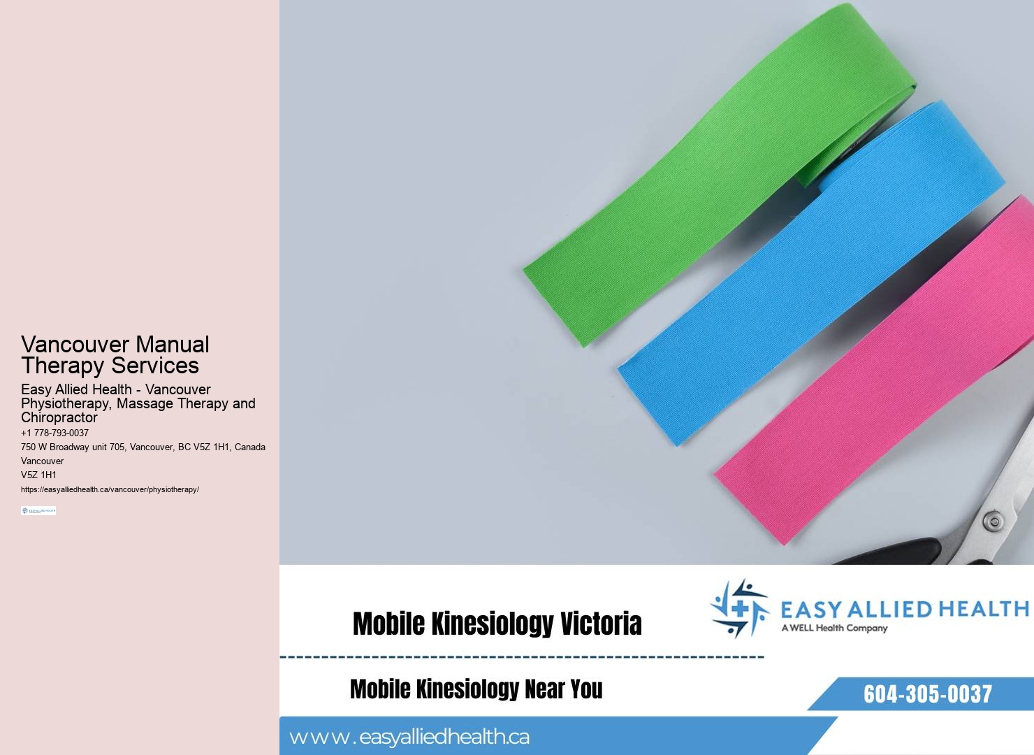 Comprehensive Vancouver Physiotherapy & Sports Clinic Downtown