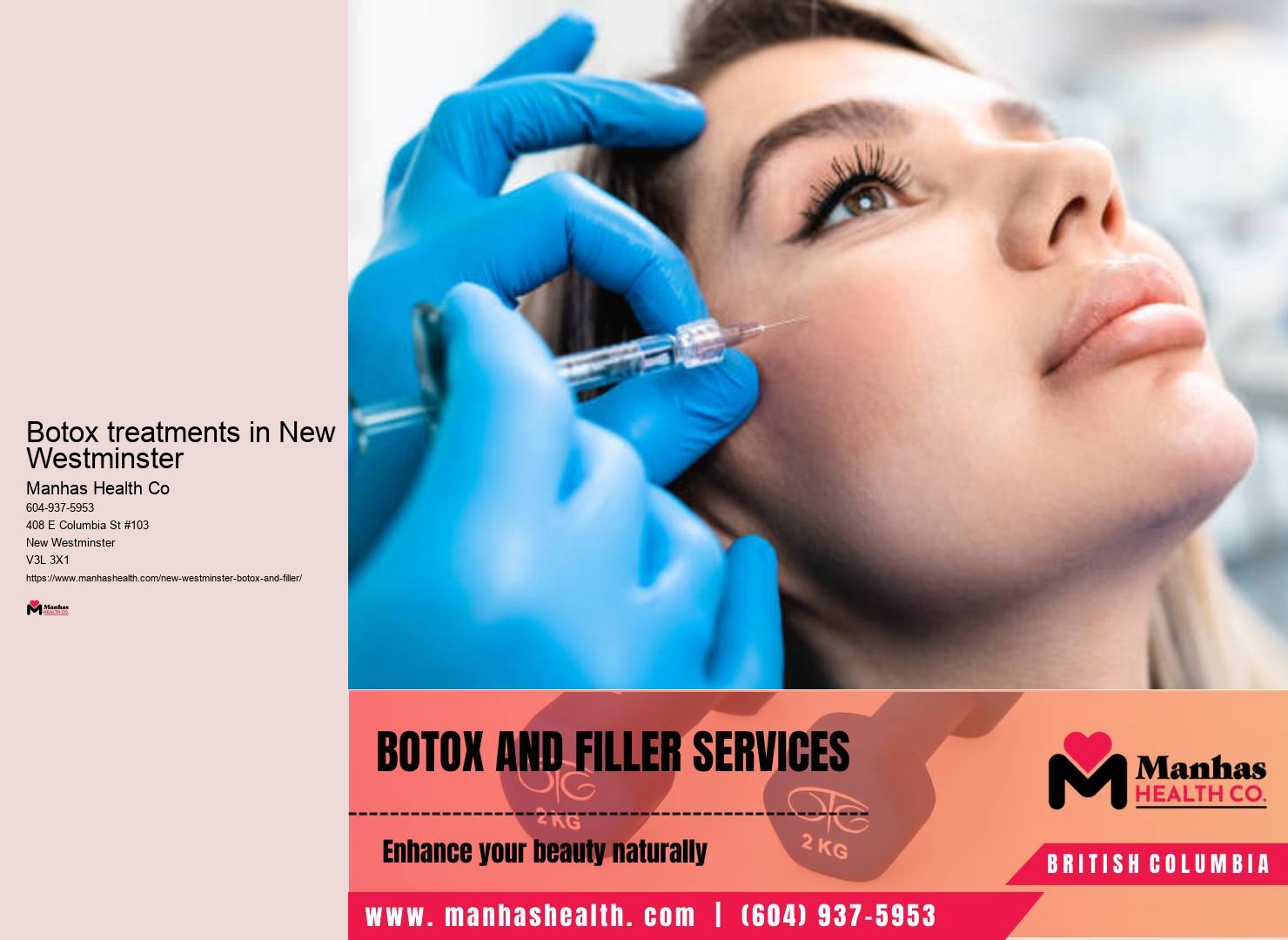 Botox procedure New Westminster