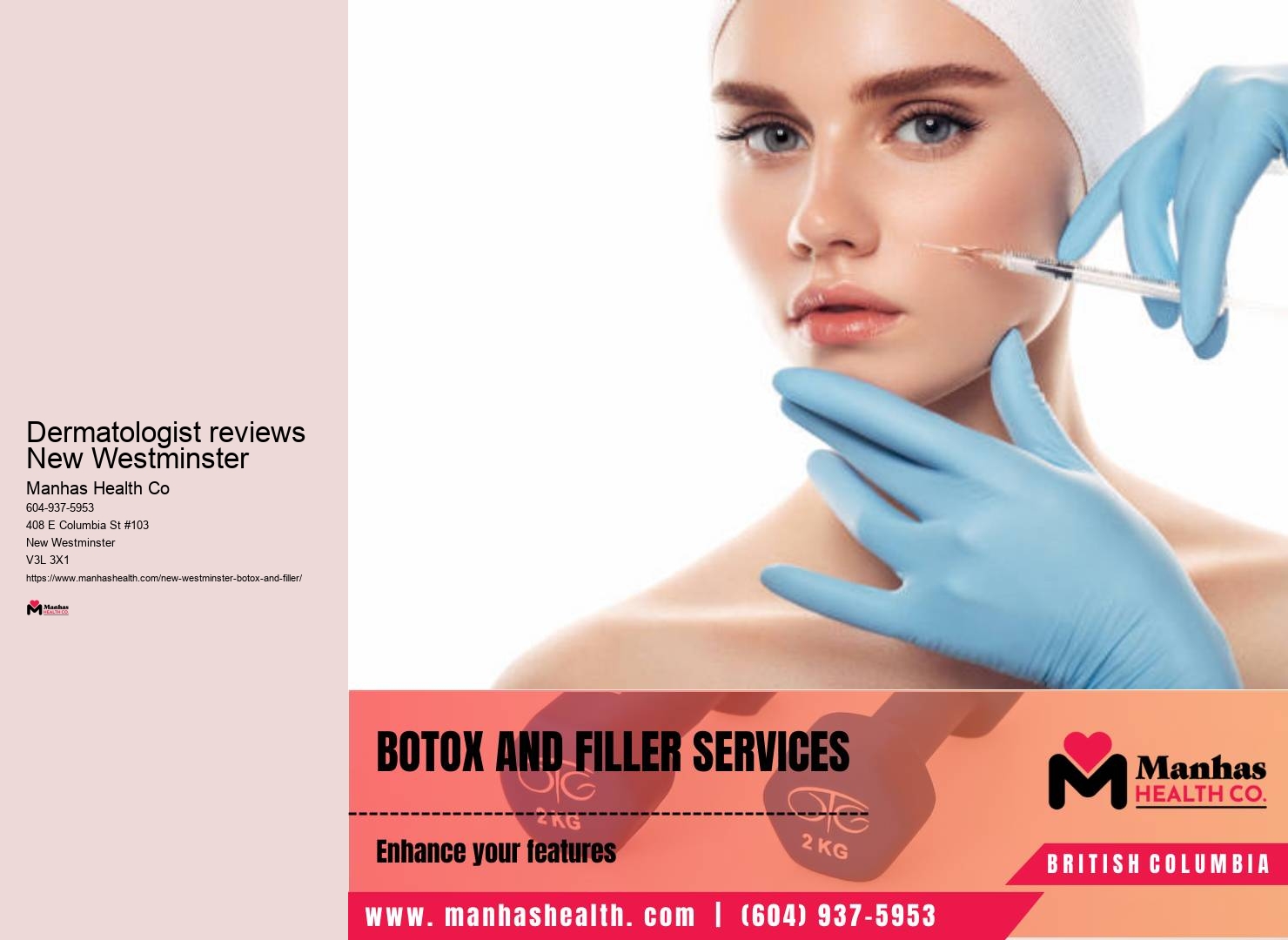 Botox for wrinkles New Westminster