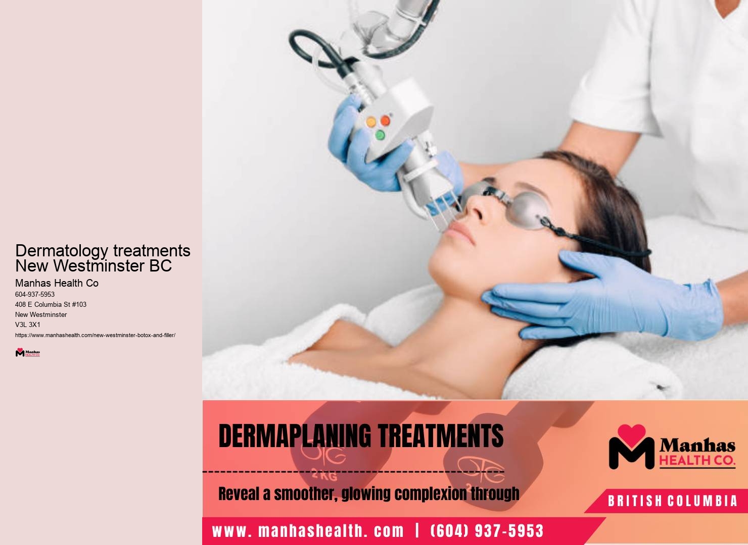 New Westminster skin care clinic