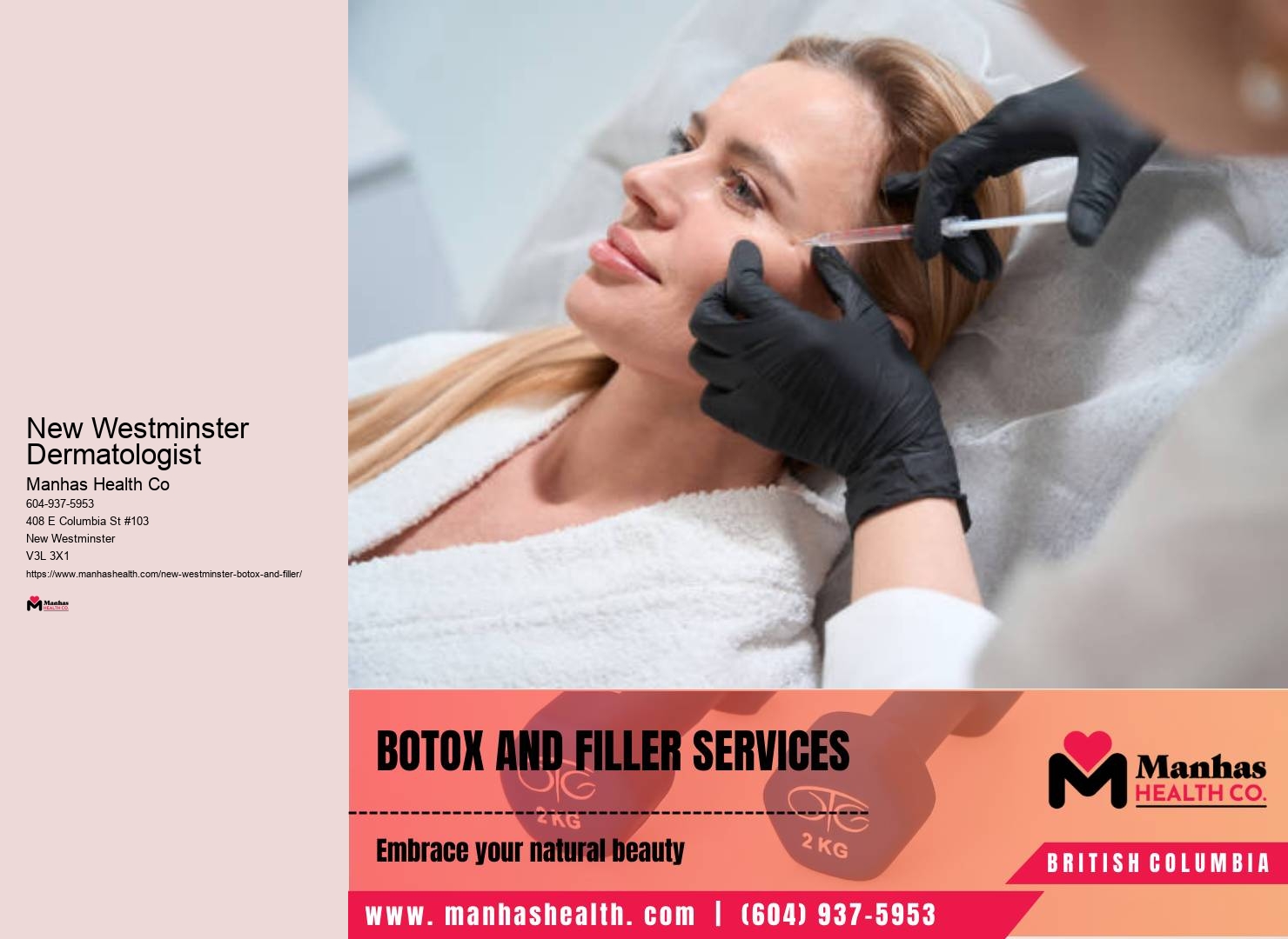 Cosmetic skin treatments New Westminster