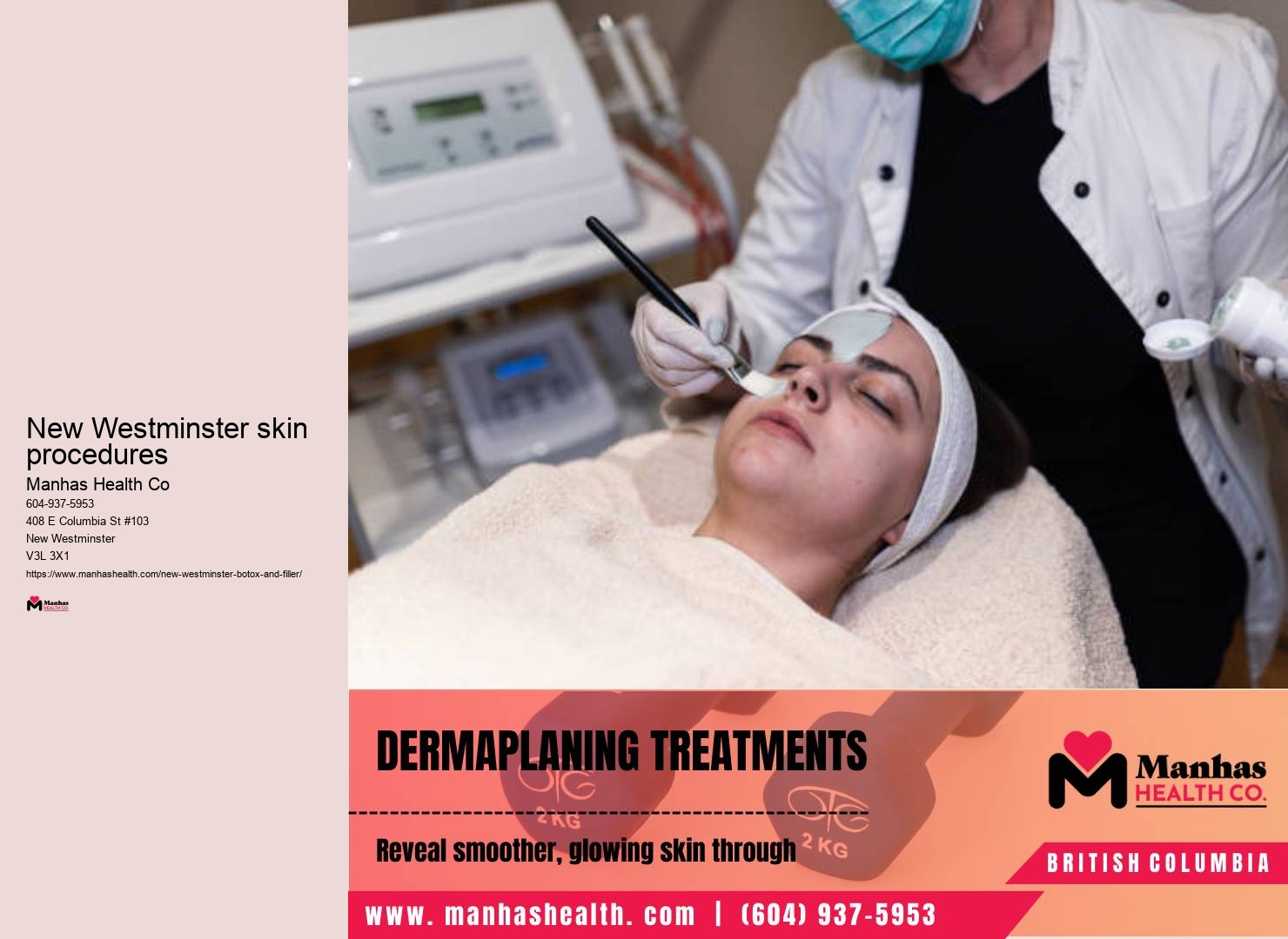 Facial treatments New Westminster