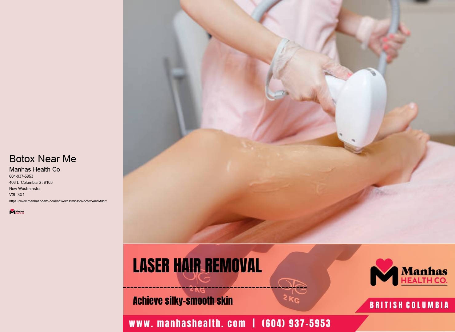 Facial cosmetic injections in New Westminster
