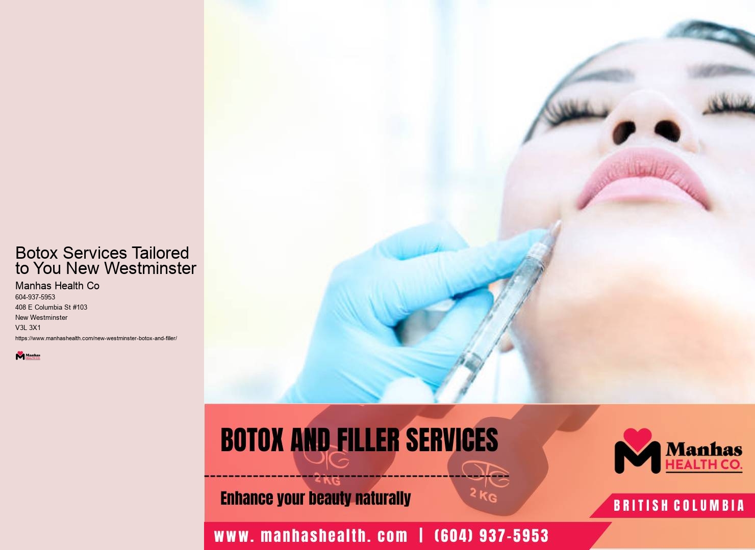 Forehead Botox Specialists in New Westminster