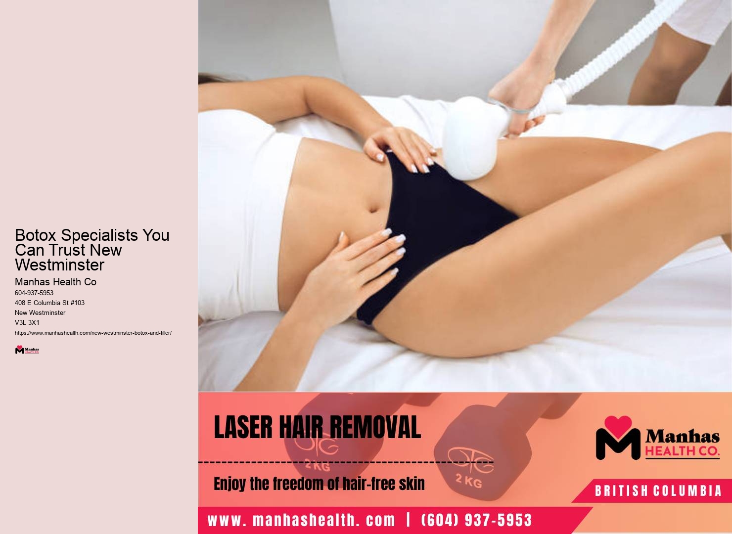 Botox for facial lines in New Westminster